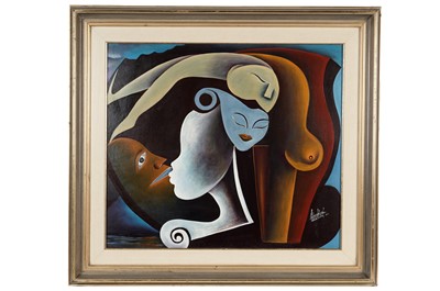 Lot 374 - 20th Century American- Surrealist Vision | oil