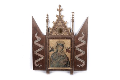 Lot 1087 - Circa 1900 Italian School - A religious icon depicting The Madonna and Child | oil