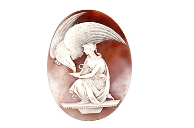 Lot 244 - A carved shell cameo