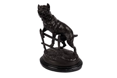 Lot 317 - After Charles Valton - Figure of dog | bronze