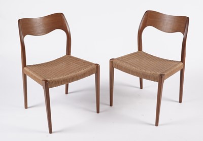 Lot 753 - A set of six model 71 chairs by Niels Otto Moller