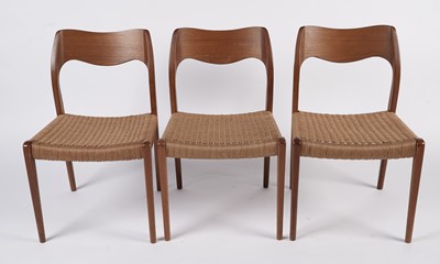 Lot 753 - A set of six model 71 chairs by Niels Otto Moller