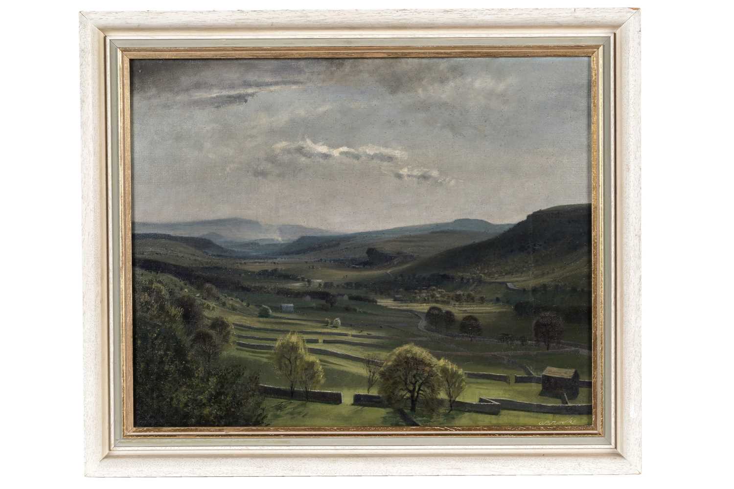 Lot 958 - Anne Brooke - Wharfedale From Above Kettlewell | oil