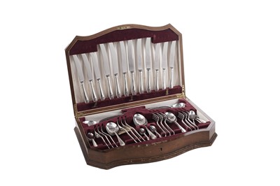 Lot 249 - An Elizabeth II canteen of silver flatware and cutlery