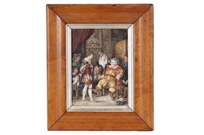 Lot 210 - M* Eastwood - Audience with a Displeased Gentleman | watercolour