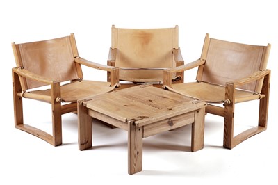 Lot 776 - Borge Jensen for Bernstorffsminde Møbelfabrik: three chairs; and a table