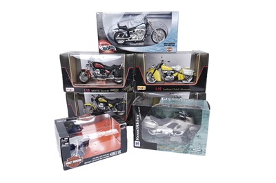 Lot 147 - A collection of Maisto; and other model motorcycles