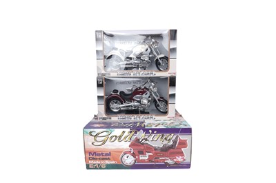 Lot 150 - Two New-Ray diecast models; and a Guiloy Honda Goldwing