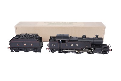 Lot 19 - A metal kit-built 0-gauge two rail electric 2-6-2 locomotive and six-wheel tender