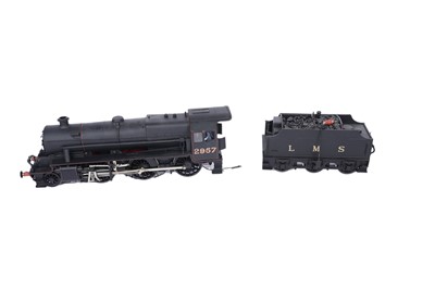 Lot 27 - A metal kit-built 0-gauge two rail electric 2-6-0 locomotive and six-wheel tender