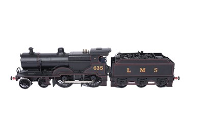 Lot 28 - A metal kit-built 0-gauge two rail electric 4-4-0 locomotive and six-wheel tender