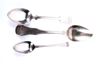 Lot 255 - A selection of Scottish provincial silver spoons