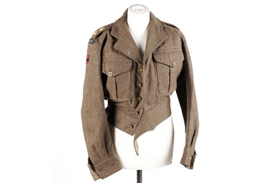 Lot 37 - Royal Army Service Corps battle dress blouse and trousers