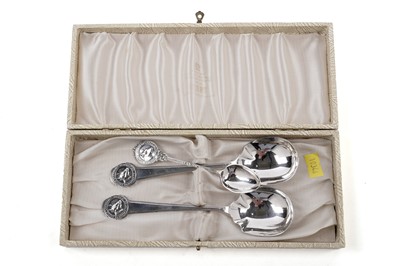 Lot 438 - Three Ayrshire Cattle Breeders' Association silver prize spoons