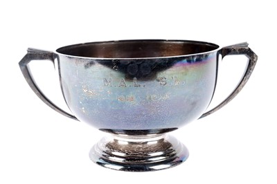 Lot 440 - A George V silver prize bowl by Harrods of London