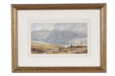 Lot 249 - 19th Century British School - Lone Man in the Highland Hills | oil