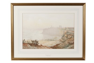 Lot 49 - John Davison Liddell - Tynemouth Cliffs, A Misty Morning | watercolour