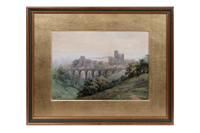 Lot 1036 - M. Davison - Durham at Dusk | watercolour