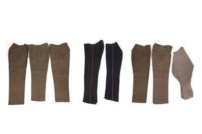 Lot 77 - A selection of Military pairs of trousers