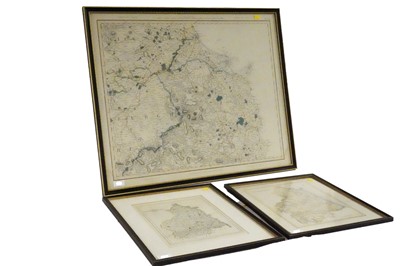 Lot 1010 - Three framed maps of Northumberland