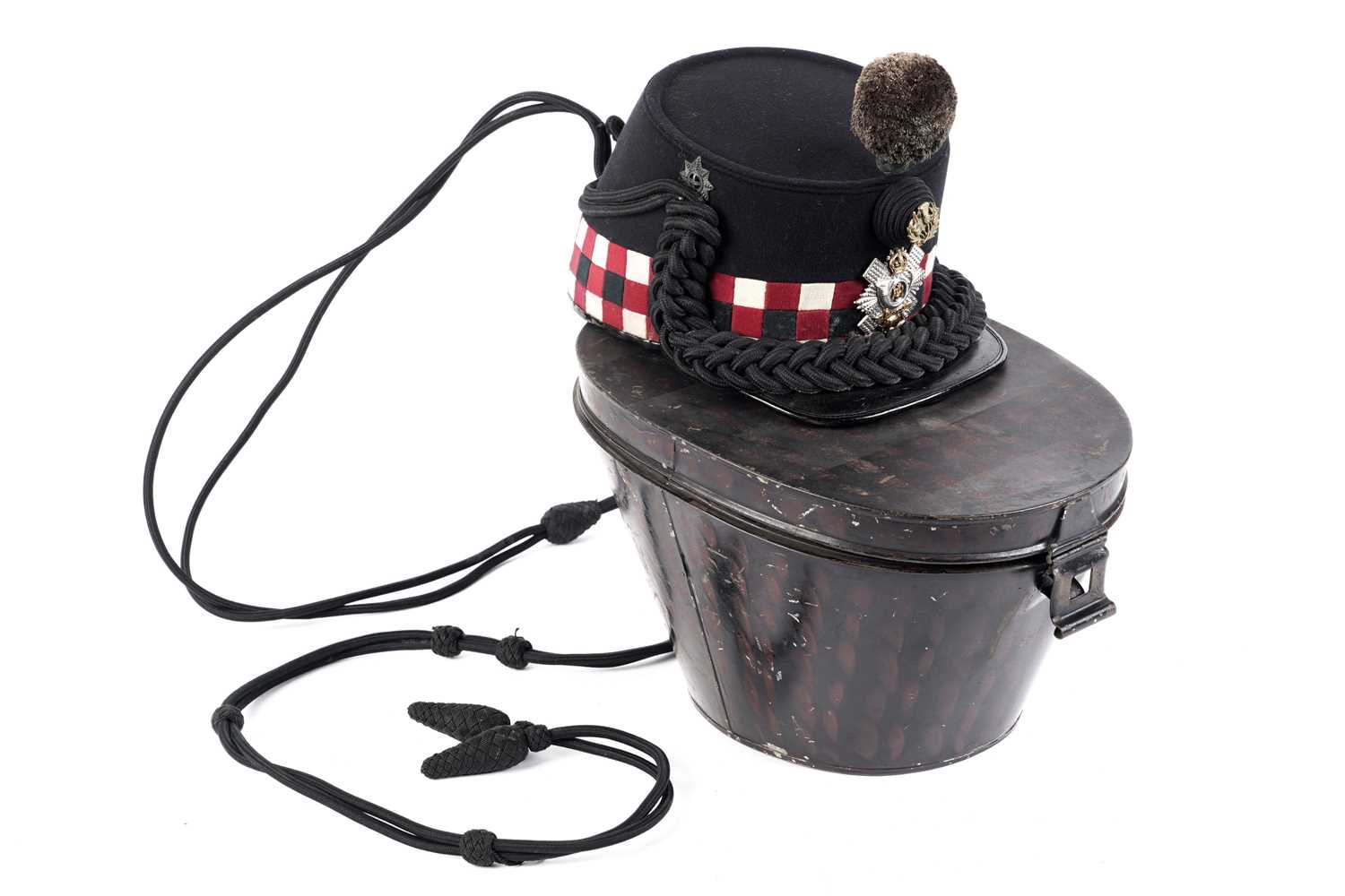 Shako Ropes Lot 89 - Highland Light Infantry Officers shako