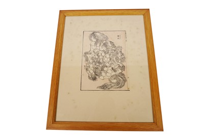 Lot 206 - After Katsushika Hokusai: ten ukiyo-e woodblock prints from the Hokusai Manga series