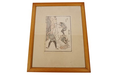 Lot 206 - After Katsushika Hokusai: ten ukiyo-e woodblock prints from the Hokusai Manga series