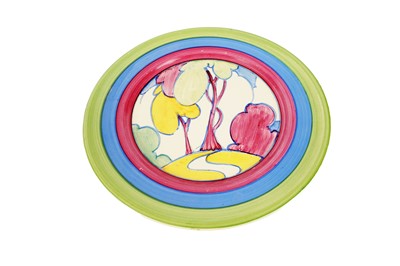 Lot 379 - A Clarice Cliff Bizarre ‘Pastel Autumn’ pattern side plate