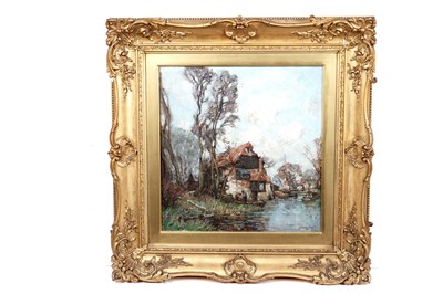 Lot 1162 - William Watt Milne - The Boathouse | oil