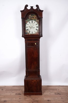 Lot 174 - A 19th Century mahogany longcase clock