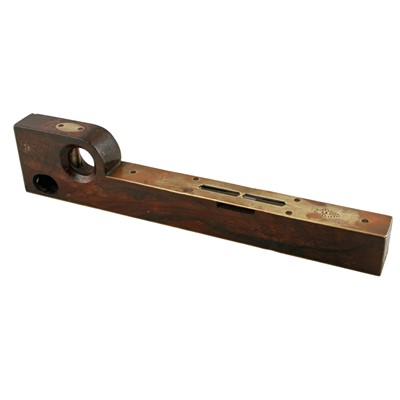 Lot 176 - A Scottish rosewood spirit level by A Mathieson