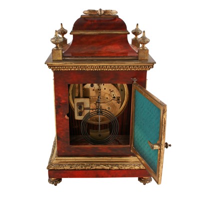 Lot 285 - Samuel Marti: a French tortoiseshell and gilt brass mounted mantel clock