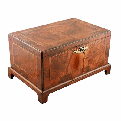 Lot 415 - A George I figured walnut veneered document box