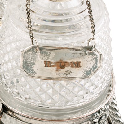 Lot 245 - A Victorian silver plated decanter stand by Boardman & Glossop of Sheffield