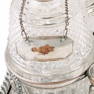 Lot 245 - A Victorian silver plated decanter stand by Boardman & Glossop of Sheffield