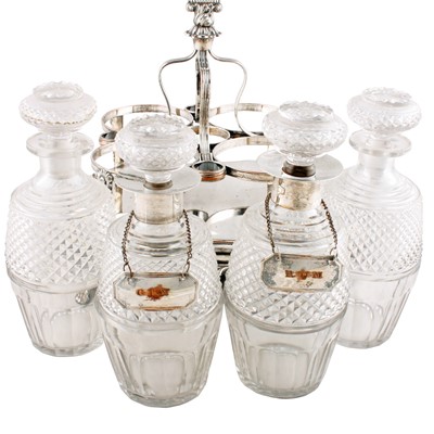 Lot 245 - A Victorian silver plated decanter stand by Boardman & Glossop of Sheffield