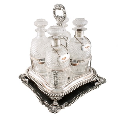 Lot 245 - A Victorian silver plated decanter stand by Boardman & Glossop of Sheffield