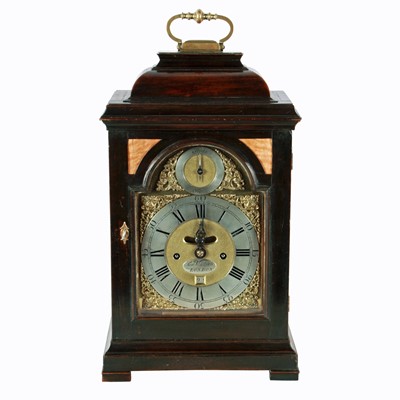 Lot 1360 - Samuel Whichcote, London: a mid-18th Century ebonised bracket clock