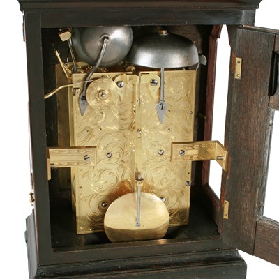 Lot 1360 - Samuel Whichcote, London: a mid-18th Century ebonised bracket clock