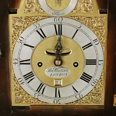 Lot 1360 - Samuel Whichcote, London: a mid-18th Century ebonised bracket clock