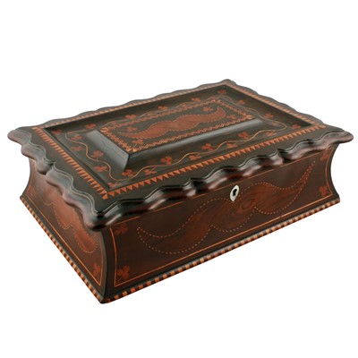 Lot 441 - An attractive 19th Century Irish Killarney marquetry box