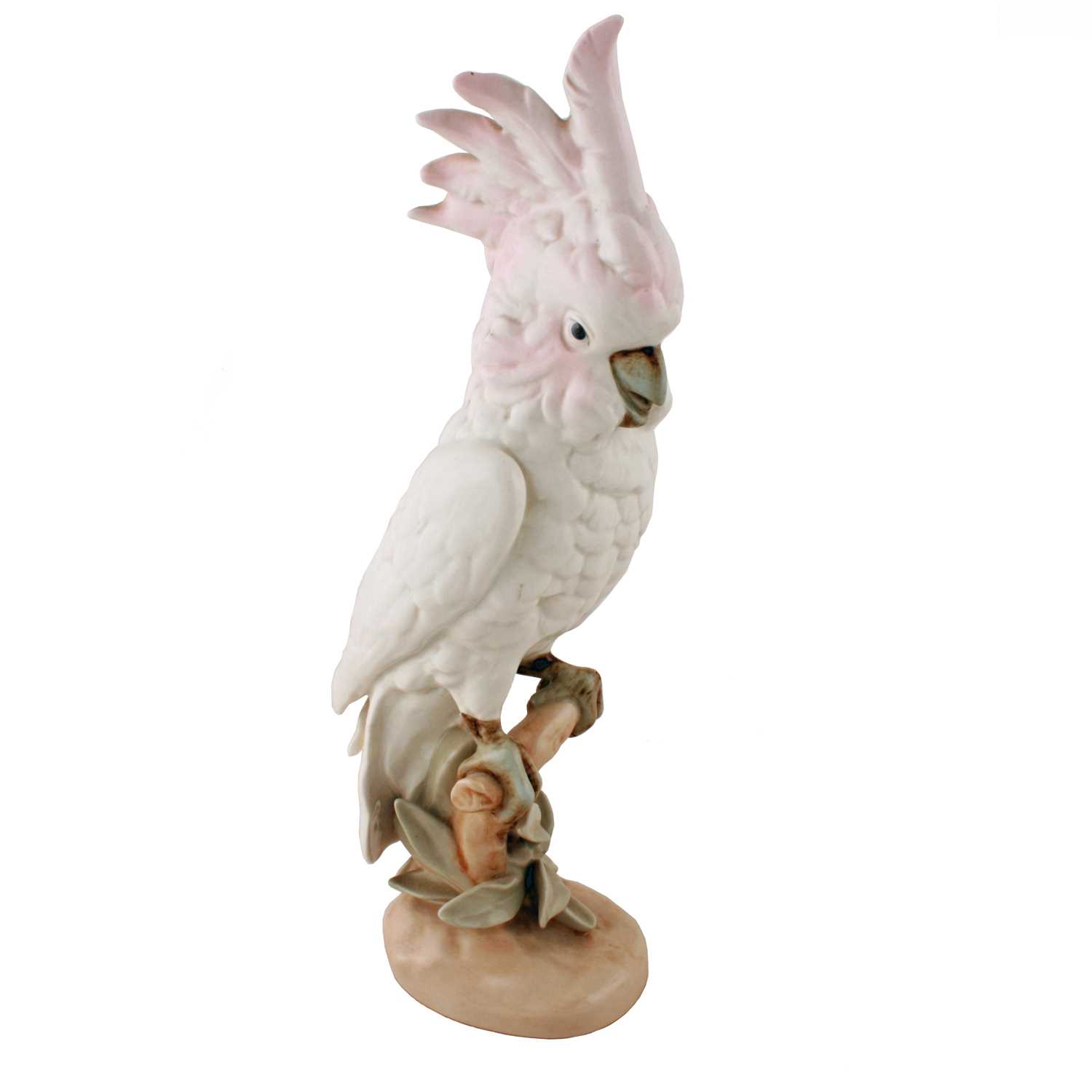 Lot 58 - A mid-20th Century Royal Dux porcelain figure of a cockatoo