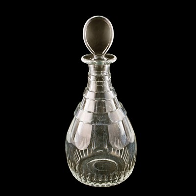 Lot 95 - An Edwardian cut-glass magnum decanter