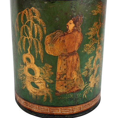 Lot 299 - A mid-19th Century tea tin/lamp