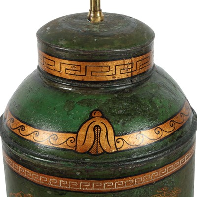 Lot 299 - A mid-19th Century tea tin/lamp