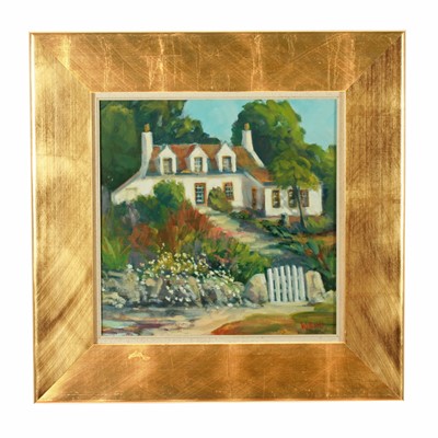 Lot 153 - Doreen Williams - White Cottage | oil