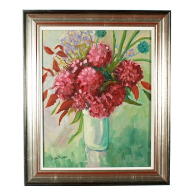 Lot 156 - Doreen Williams - Flowers in a vase | oil