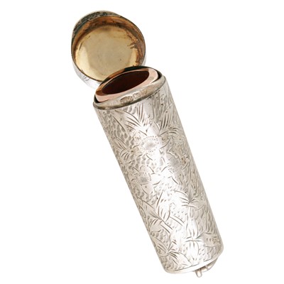 Lot 229 - An Edwardian silver cheroot holder case by William Manton