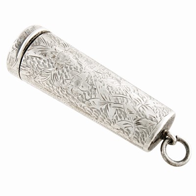 Lot 229 - An Edwardian silver cheroot holder case by William Manton