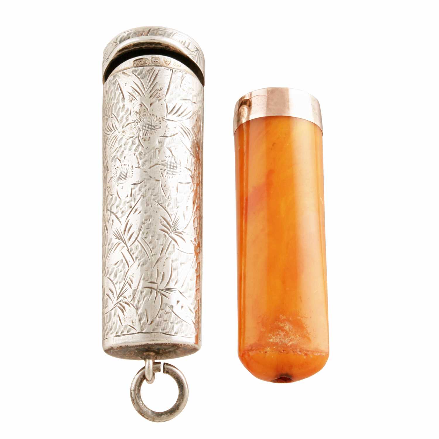 Lot 229 - An Edwardian silver cheroot holder case by William Manton